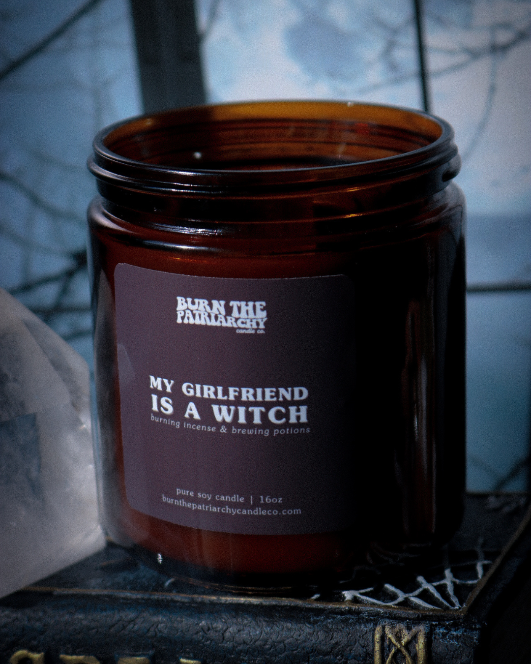 My Girlfriend Is A Witch 16oz candle
