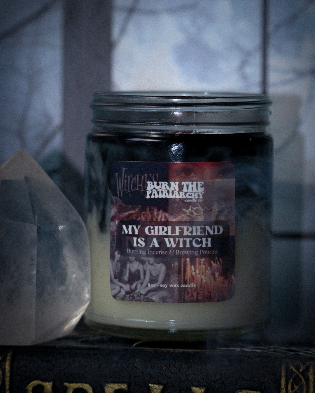 My Girlfriend Is A Witch 8oz candle