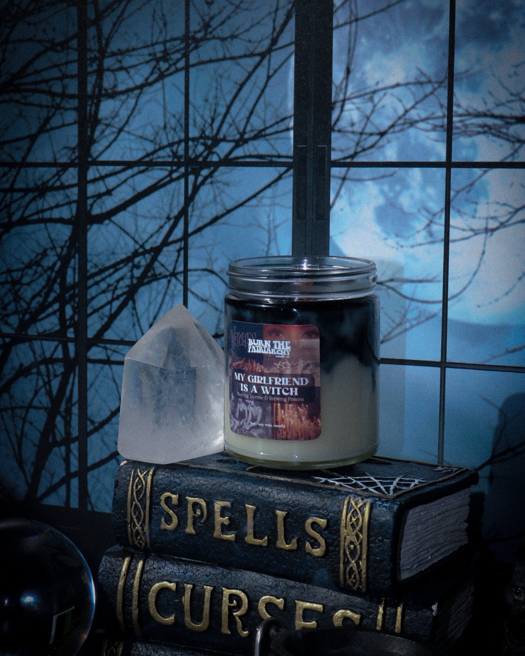 My Girlfriend Is A Witch 8oz candle