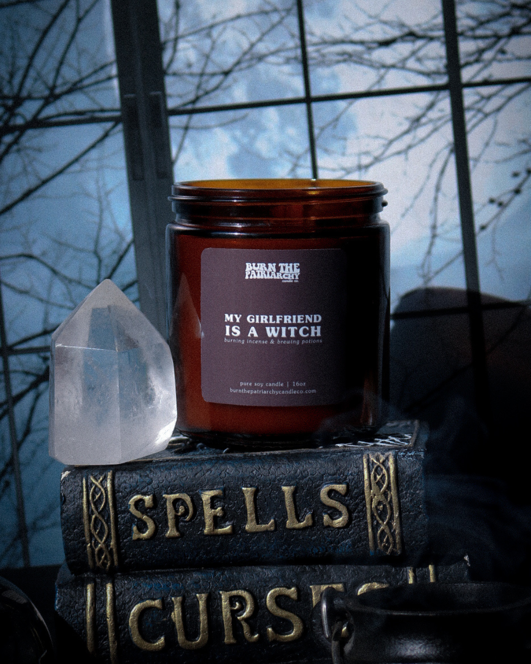 My Girlfriend Is A Witch 16oz candle
