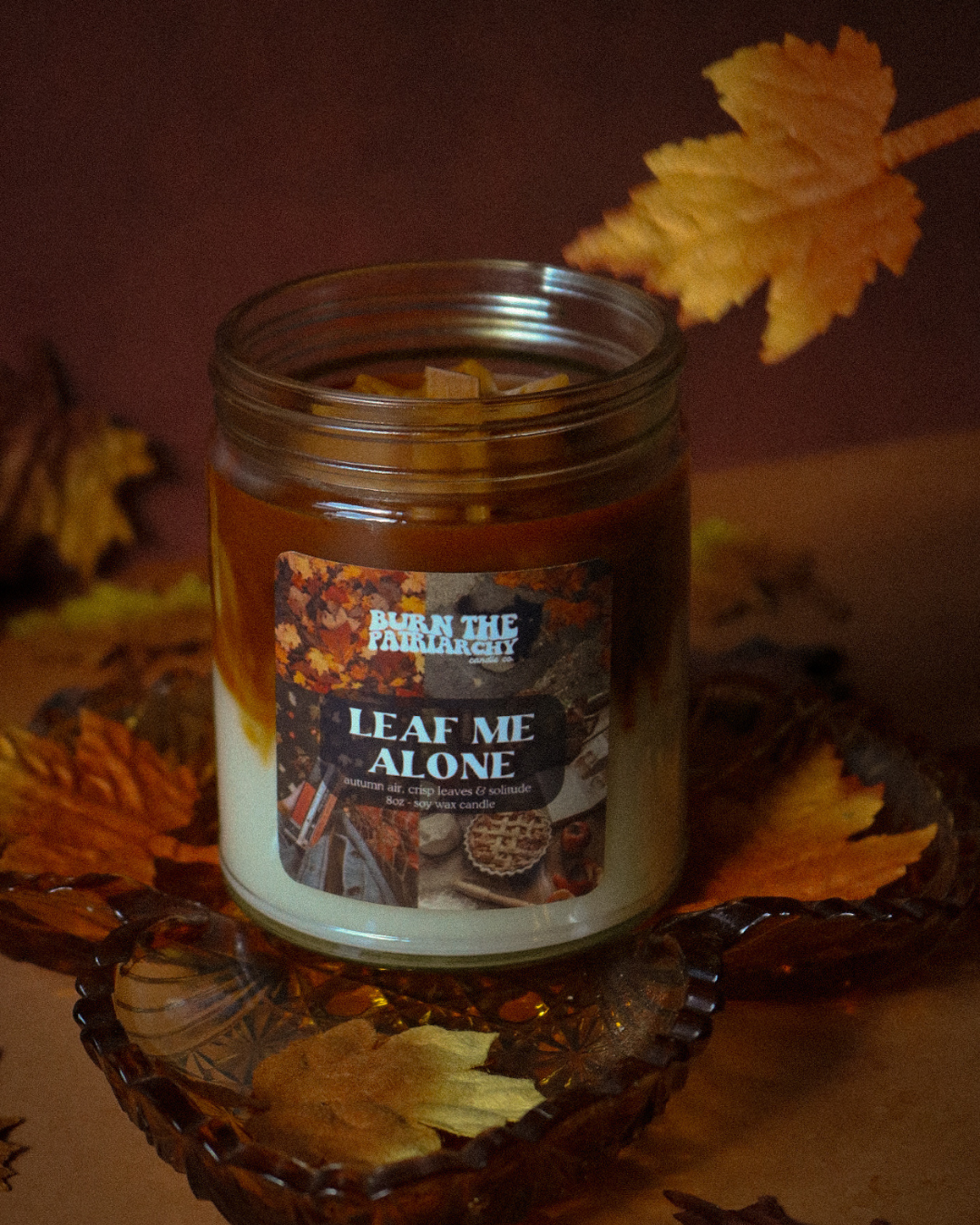 Leaf Me Alone 8oz candle