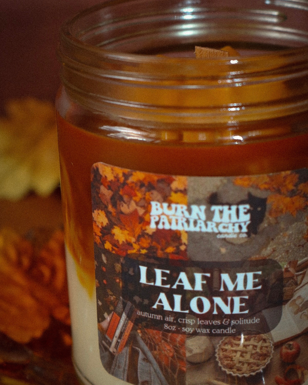 Leaf Me Alone 8oz candle