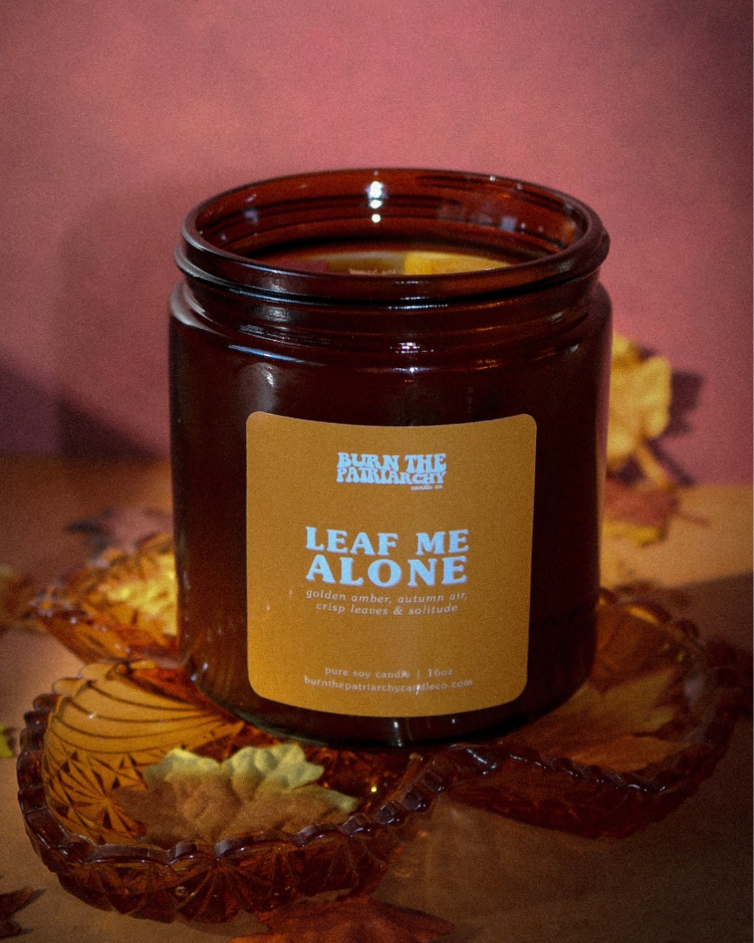 Leaf Me Alone 16oz candle