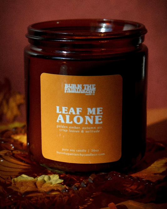 Leaf Me Alone 16oz candle